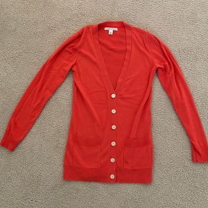 Banana Republic Orange Cotton Cardigan